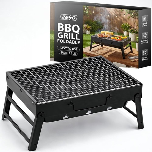 Portable folding charcoal bbq - portable,