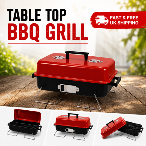 Portable folding charcoal bbq - portable,