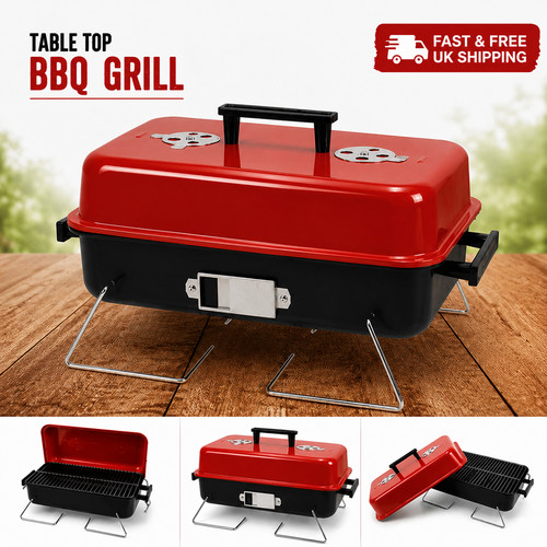 Table top charcoal bbq - table,